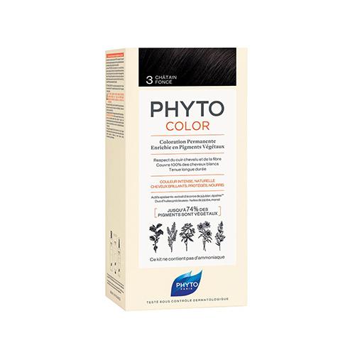 Phyto Paris Permanent Hair Dye Dark Brown No.3