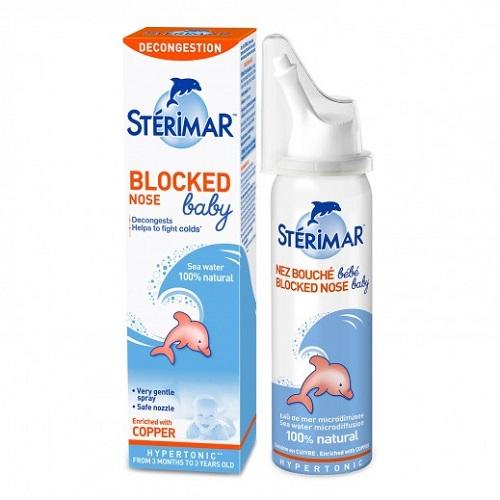 Sterimar Baby Blocked Nose Hypertonic Spray from 3Monthes to 3Years Colds & Sinusitis 50ml