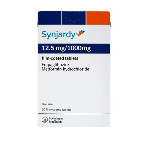 Synjardy for Treating Diabetes 12.5mg/1000mg 60Film Coated Tablet
