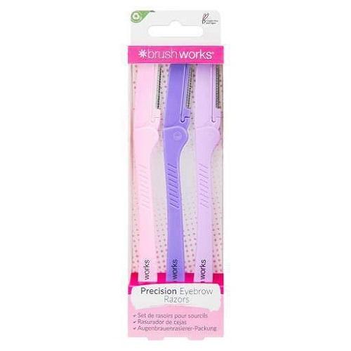 Brush Works Precision Eyebrow Razor 3Pack