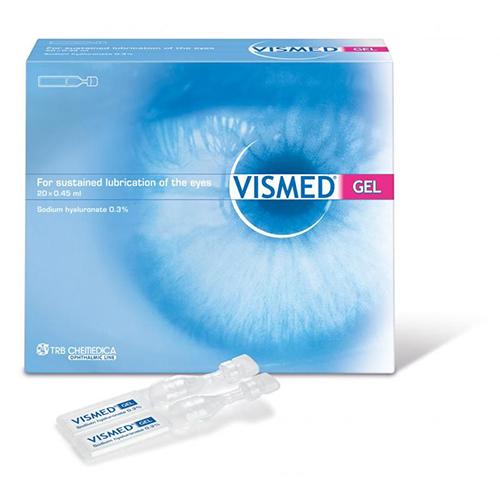 Vismed Gel for Sustained Iubrication of the Eyes 0.45ml 20Vials