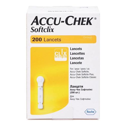 Accu Chek Softclix Lancets for Blood Glucose Determination 200Lancets
