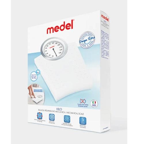Medel Kilo Mechanical Retro Design Scale with Non Slip Platform White No.95224