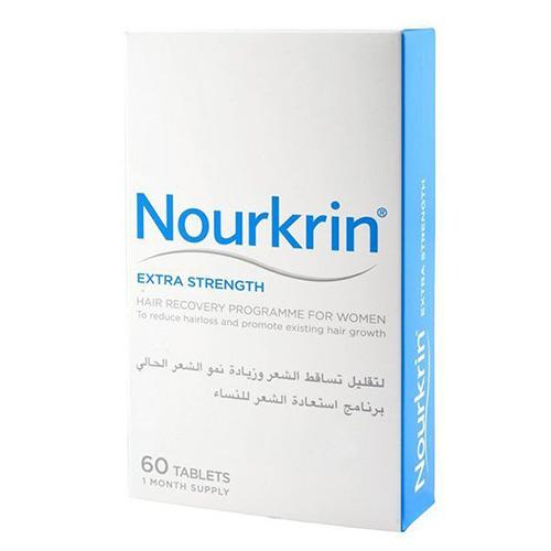 Nourkrin Extra Strength Food Supplement to Reduce Hairloss and Promote Existing Hair Growth for Woman 60Tablets