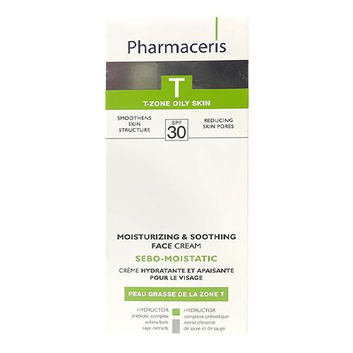Pharmaceris Cream Face Moisturizing and Soothing for Oily Skin in the T Zone Area with SPF30 50ml