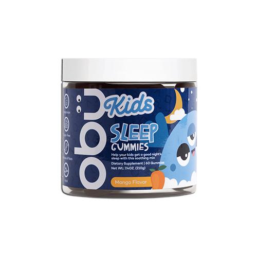 Obu Kids Sleep Gummies with Mango Flavor Promotes Healthy Sleep Patterns 60Gummies 210g