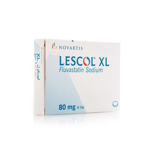 Lescol Xl Fluvastatin Sodium 80mg for Reduce Blood Cholesterol Level 28Tablets