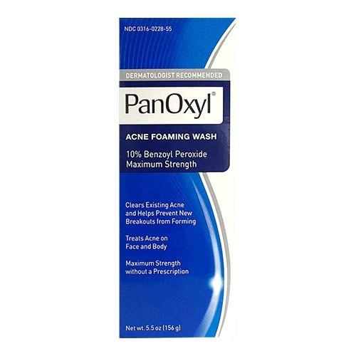 Panoxyl Acne Foaming Wash 10% Benzoyl Peroxide for Acne Treatment 156g