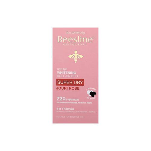Beesline Natural Whitening Roll on Deodorant Super Dry Jouri Rose 72Hrs Antiperspirant 4in1 50ml