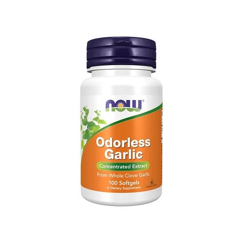 Now Dietary Supplement with Odorless Garlic 100Softgel Capsules 