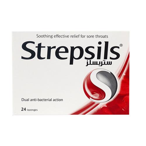 Strepsils Original Dual Anti Bacterial Action for Mouth and Throat Congestion 24Lozenges