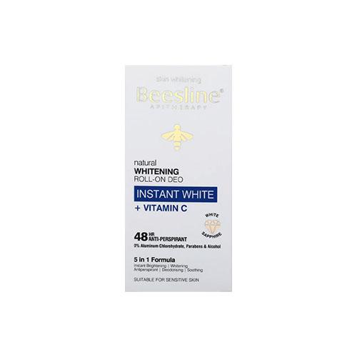 Beesline Natural Whitening Roll on Deodorant Instant White + Vitamin C 48Hrs Antiperspirant 50ml