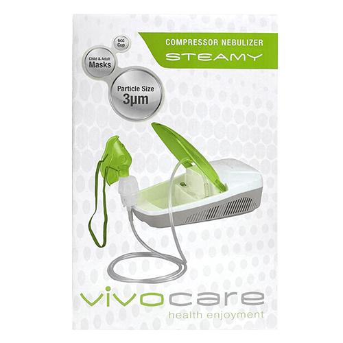 Vivocare Steamy Nebulizer Compressor Type Home Masks for Children and Adults Size 3mcg