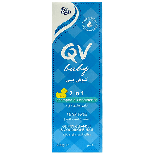 Ego QV Baby Shampoo and Conditioner 2in1 for Children Tear Free 200g