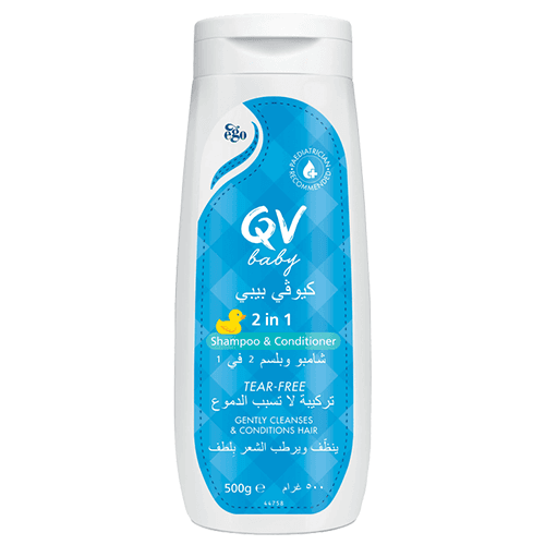 Ego QV Baby Shampoo and Conditioner 2in1 for Children Tear Free 500g