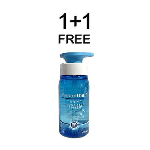 Bepanthen Gentle Body Cleanser Gel Wash 400ml 1+1Free