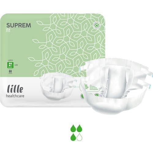 Lille Healthcare Supreme Fit Diapers for Adult Large 24Diapers 