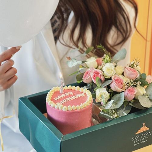 Mini Cake & Flower