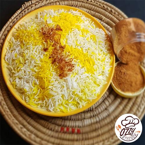 White Rice with Saffron and Daqoos