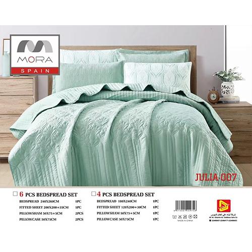 Mora Julia Bedspread King 240×260 6Pcs Pistachio Model No.J-1011