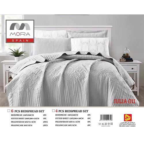 Mora Julia Bedspread King 240×260 6Pcs Grey Model No.J-1011