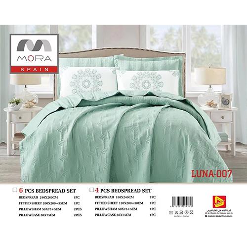 Mora Lona Bedspread King 240×260 6Pcs Pistachio Model No.J-1009