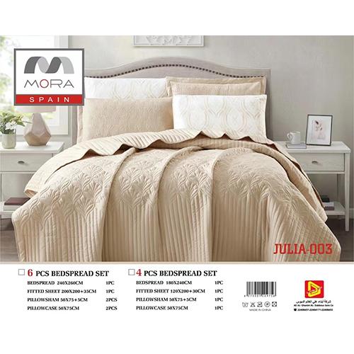 Mora Julia Bedspread King 180×240 4Pcs Biege Model No.J-1012