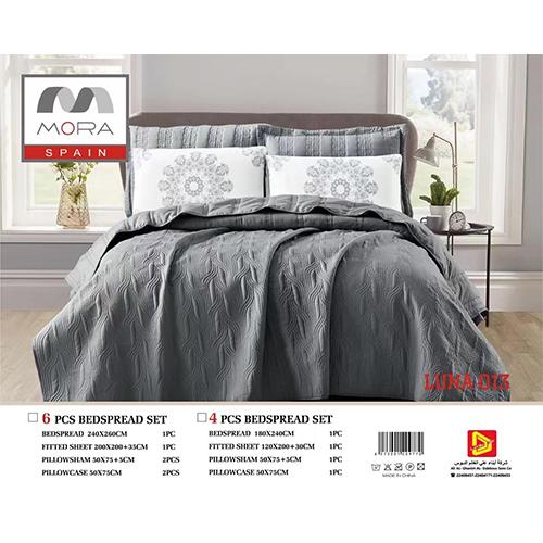 Mora Lona Bedspread King 240×260 6Pcs Grey Model No.J-1009