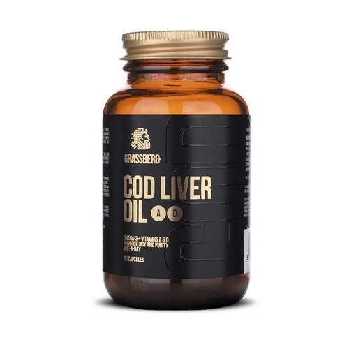 Grassberg Cod Liver Oil Vitamin A + D 60Capsules