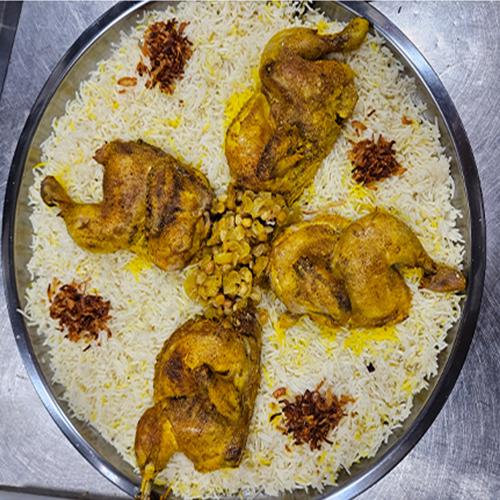 Chicken Majbous Tray Enough for 4Persons