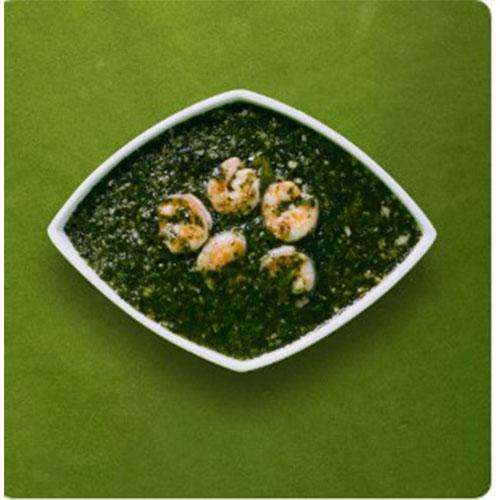 Molokhiya with Shrimp