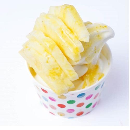 Box Ice Cream Pineapple Slices