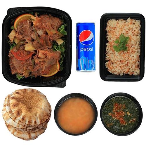 وجبة لحم ضاني بالفرن