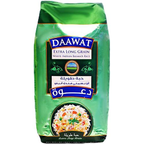 Daawat Extra Long Grain White Indian Basmati Rice 2kg