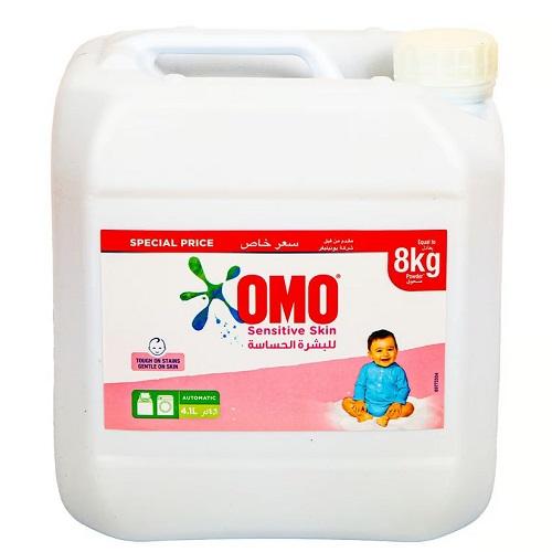 Omo Laundry Liquid for Sensitive Skin for Automatic Washing Machines 4.1Ltr