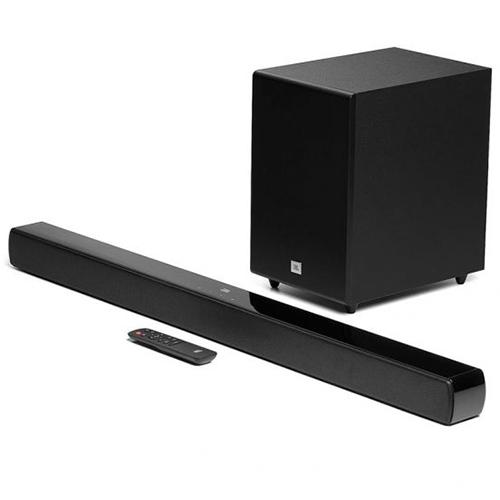 جي بي ال سينما اس بي 270 ساوند بار بنظام قناة 2.1 مع ميزات لاسلكية اسود موديل رقم.JBLSB270BLKUK