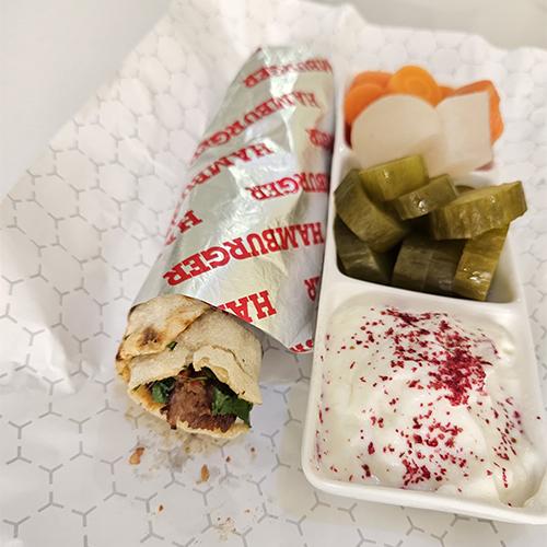 Arabic Meat Kebab Sandwich