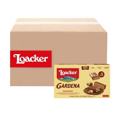Loacker Gardena Hazelnut & Milk Chocolate Coated Wafer 38g 5Pcs 18Packet 1Carton