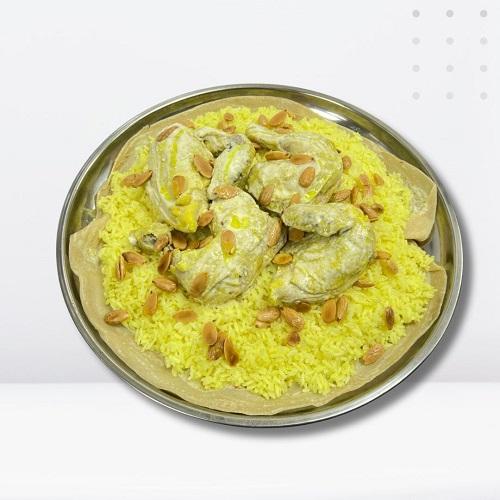 منسف اردني بالدجاج الطازج 3اشخاص