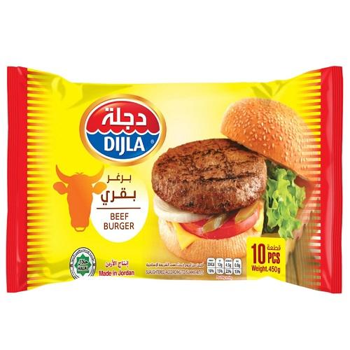 Dijla Beef Burger 10Pcs 450g