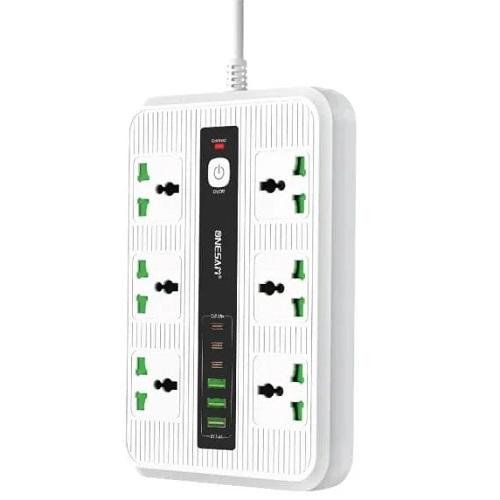 Power Strip 6Outlets & 3USB & 3Type C 230V 2Mtr