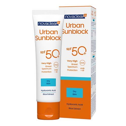 Novaclear Urban Sunblock Cream SPF50+ for Dry Skin 40ml 1+1Free