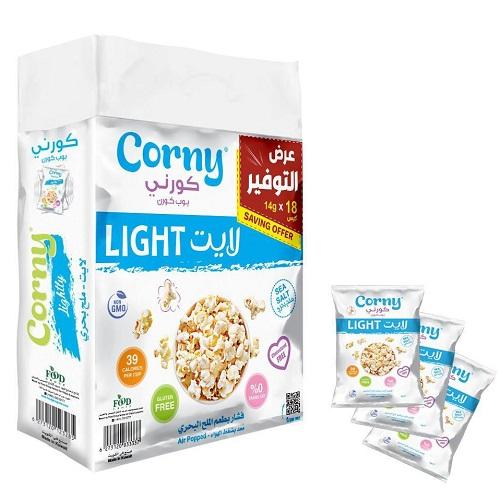 Corny Popcorn Light with Sea Salt 14g 18Pcs