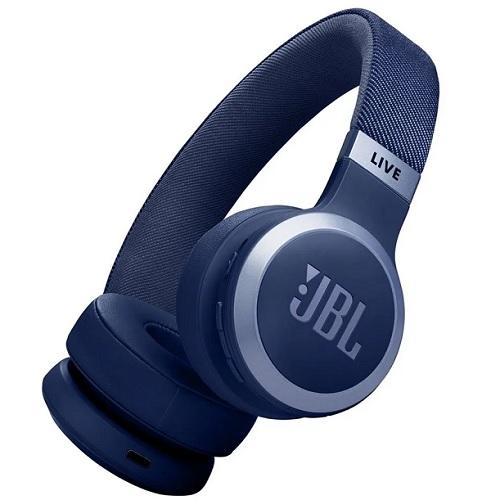 جى بى ال لايف670NC سماعات لاسلكية على الاذن بخاصيه الغاء الضوضاء ازرق موديل رقم.JBLLIVE670NCBLU