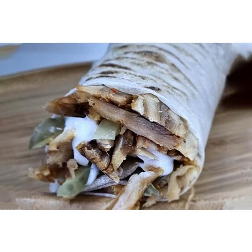 Chicken Shawarma Saj Sandwich