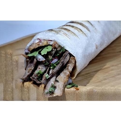 Meat Shawarma Saj Sandwich