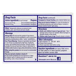 Chloraseptic Relieve Sore Throat Pain Concentrate Honey Lemon Liquid 18Lozenges