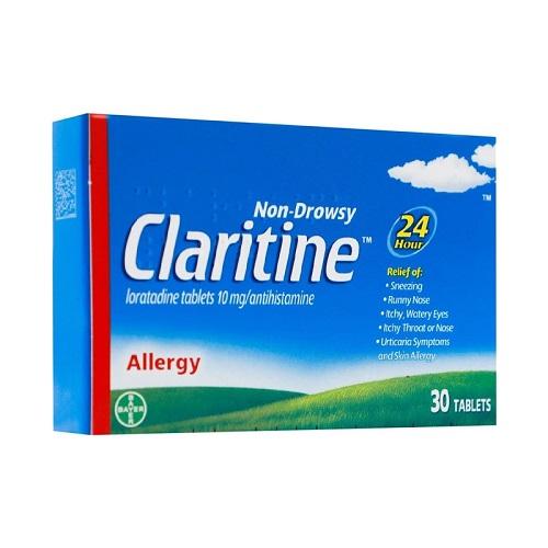 Claritin 10mg Antihistamine Indoor and Outdoor Allergies Non Drowsy 30Tablets