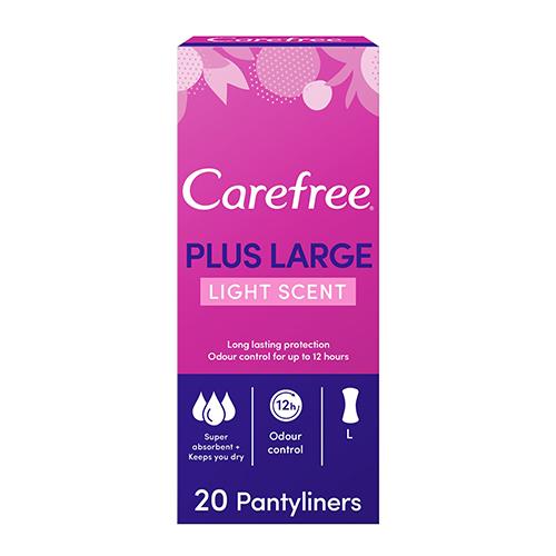 Carefree Plus Large Light Scent Large 20Pcs