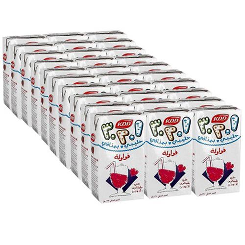 كي دي دي حليب بنكهة الفراولة 125مل 30حبة